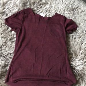Maroon shirt